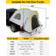 Tente de camping 6,5 pieds avec auvent et imperméable PU2000 pour Silverado 1500, Formule 1, 150, Ram 1500