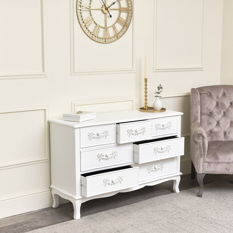 Chest Of Drawers 120cm W 7 - Drawer Chest of Drawers