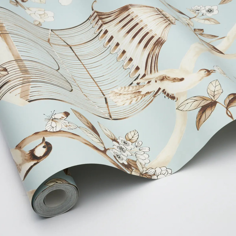 Oiseaux Et Fleurs Wallpaper, Mineral