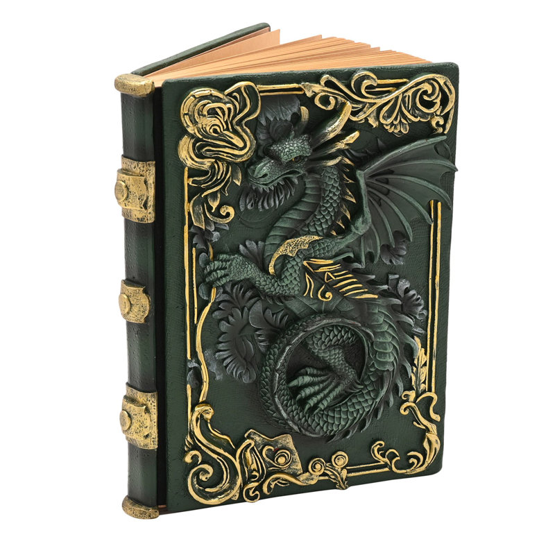Mystic Legends Green Dragon 3D Notebook