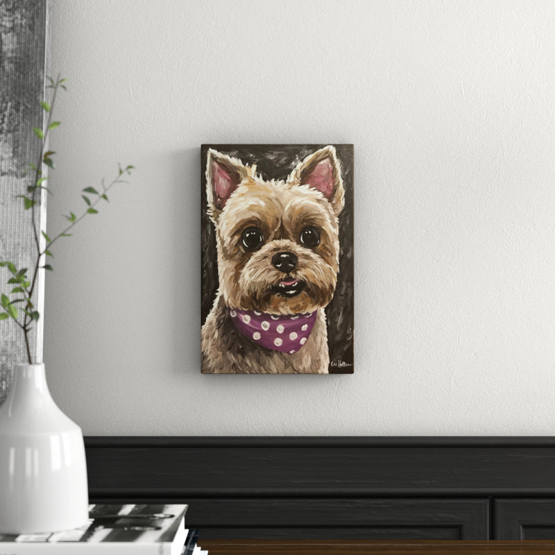 Yorkie Training Camp by Lee Keller - Wrapped Canvas Painting, 30cm H x 20cm W
