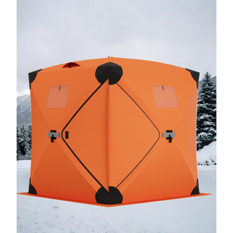 Abri de pêche sur glace Pop Up, Orange