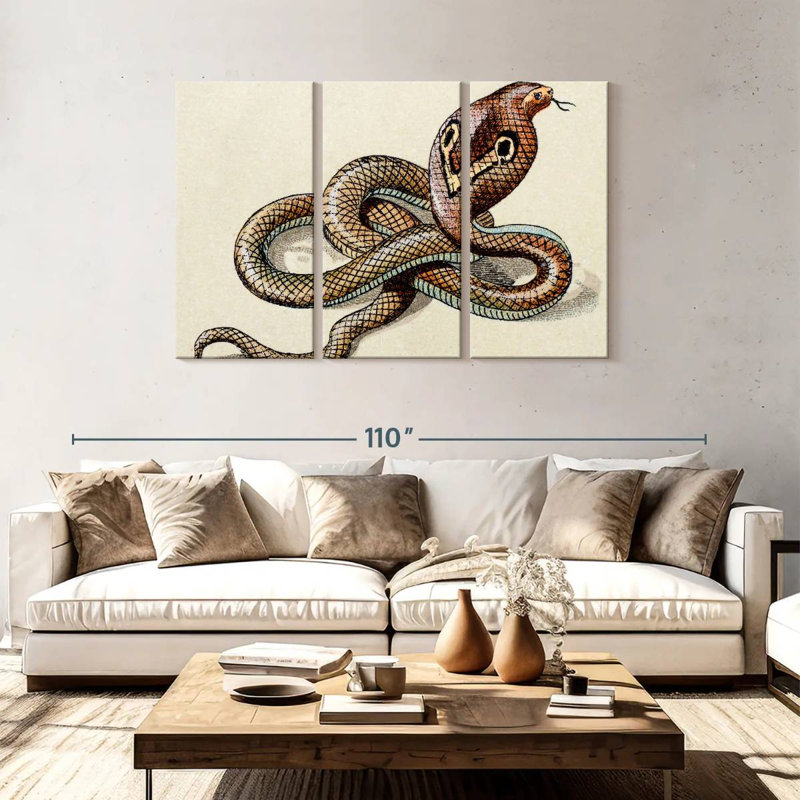 Brampt Indian Cobra, 48" H x 74" W