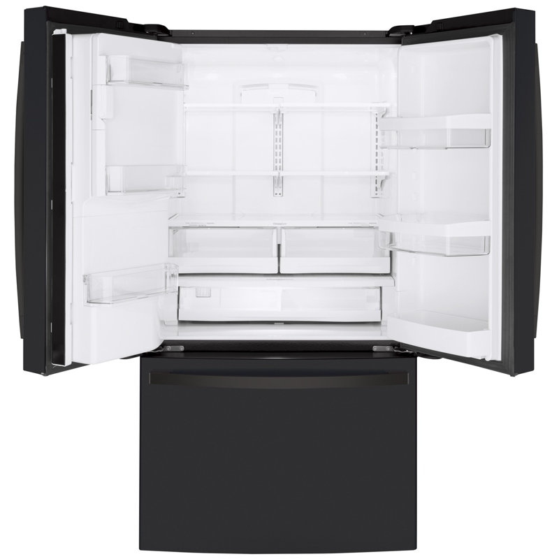 GE 36" Counter Depth French Door 22.1 cu. ft. Smart Refrigerator with Fingerprint Resistant Finish, Black Slate