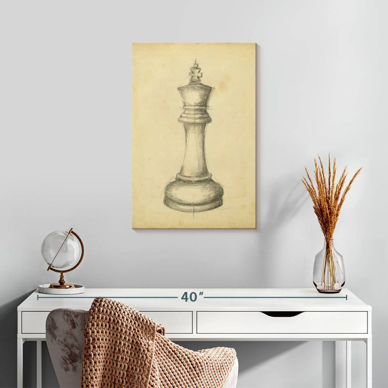 Senne Antique Chess I, 24" H x 16" W