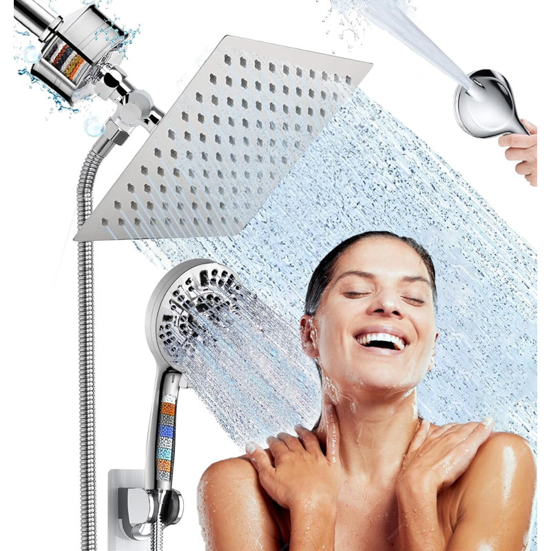 Pomme de douche à pluie double 1,75 GPM GPM