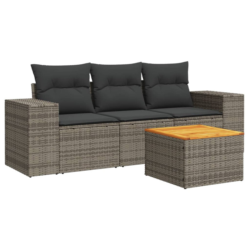  Garden Sofa Set Gray, Dark Gray