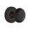 Rope Rosette with Black Porcelain Door Knob