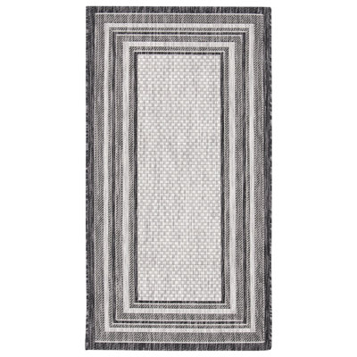 Tapis gris clair / noir Hance