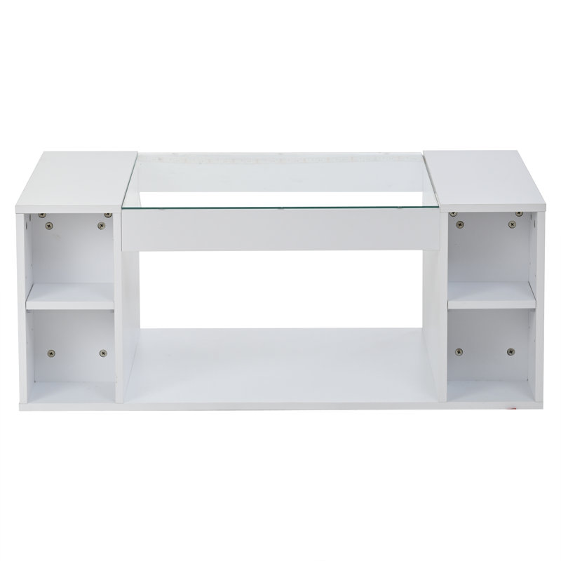 Solid Coffee Table with Storage