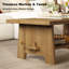 Table basse en bois massif 43,3 po avec mortaise Tenon-610460948