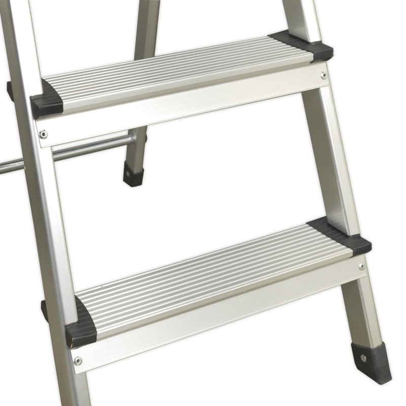 Crescentia 3- Step Aluminium Lightweight Folding Small Step Ladder