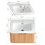 Armoire de salle de bain flottante Mid-Century