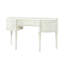 Meuble-lavabo demi-lune avec miroir ivoire Dorothy