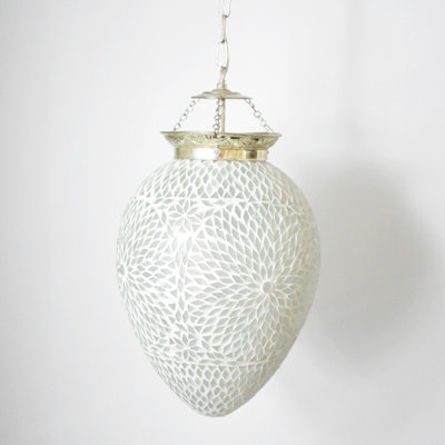 Chew 1 - Light Chrome Bell Pendant