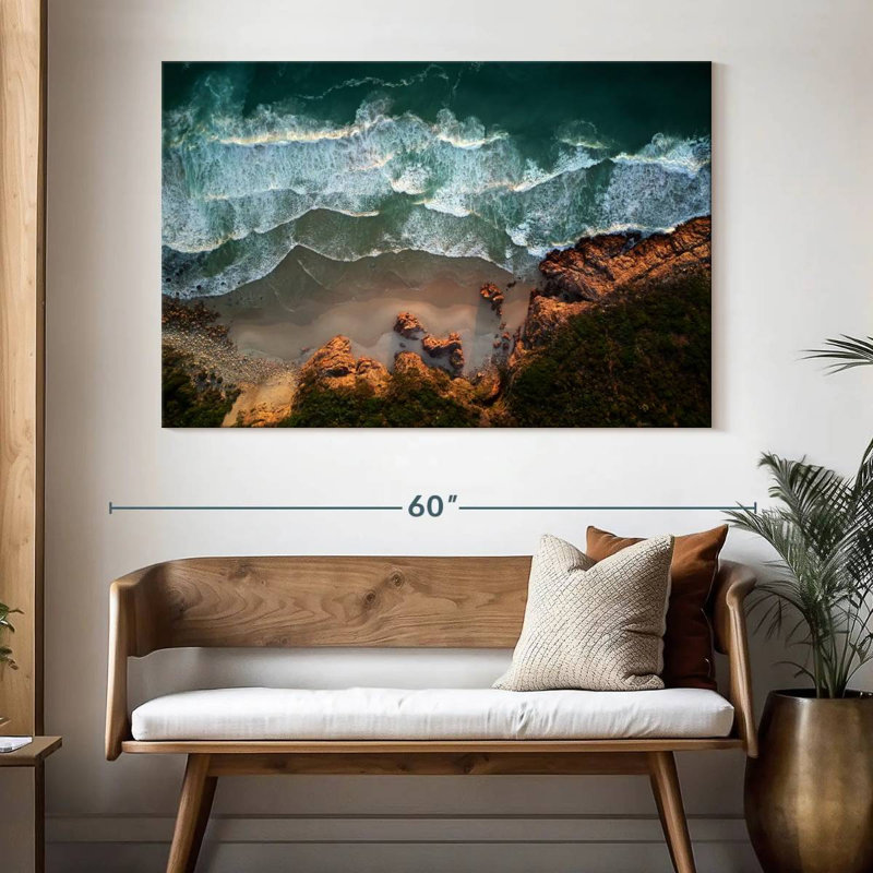 Gillard Coastal Waves, H 34 po x l 51 po