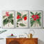 FloraOf TheTropicsI - Toile tendue avec châssis sur mesure - 3 pièces