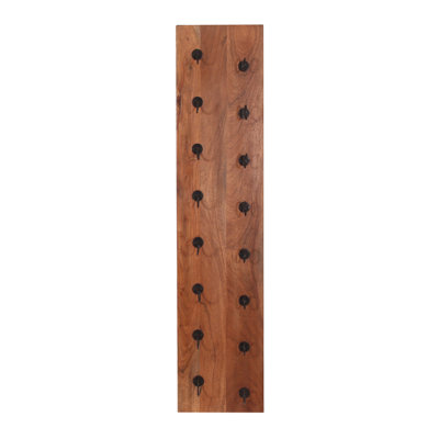 Lehoux 8 - Bottle Solid Wood Wine Bottle Rack in Black and Brown