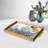 Elegant Glass Tray, 19.7 x 11.4 x 1.4 inches | 100% Durable Glass Construction | Easy to Clean with Damp Cloth | Ideal for Serving, Decorative Display, and Organizing | Stylish Addition to Home Décor-981105785