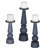 15'' H Glass Tabletop Candlestick with Candle Included