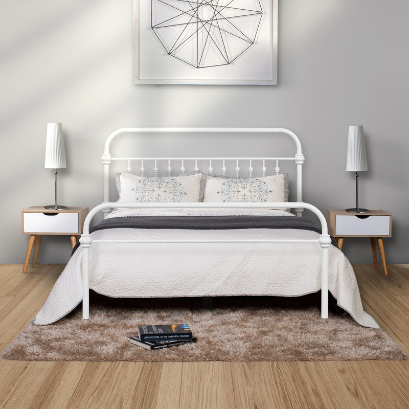 Dohalick Metal Bed, Full, White