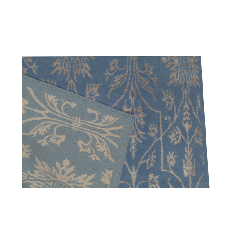 Hand Woven Damask Area Rug