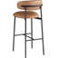 Tabouret de bar rembourré en cuir Lupita-840074843-840074840