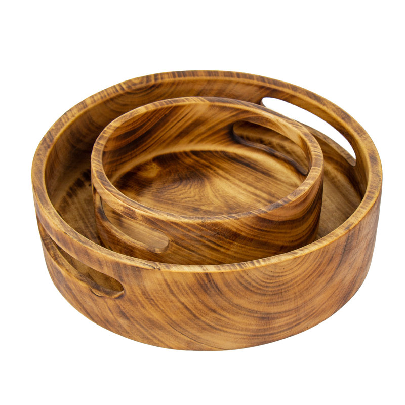 Loon Peak® Ferderber Jacaranda Wood Platter