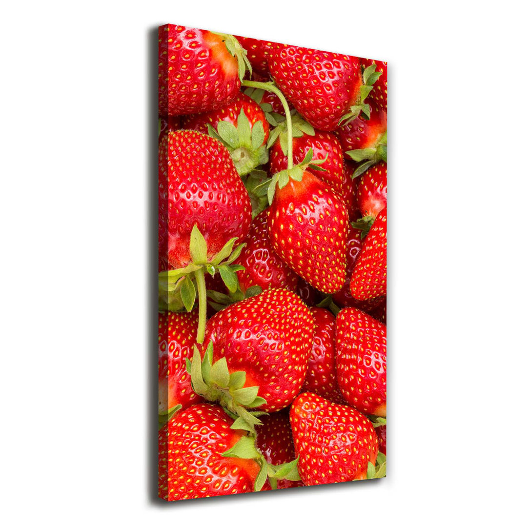 Erdbeeren - Kunstdrucke auf Leinwand - Wrapped Canvas