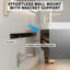 Meuble-lavabo mural de 60 po avec armoire en bois massif Melora, comptoir en pierre naturelle, tiroirs à fermeture en douceur et éclairage de designer DEL Melora-1251430800