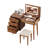 39 Inch Retro Bohemian Style Vanity Desk With Mirror, LED Lights, And Ample Storage, Perfect For Home And Small Spaces