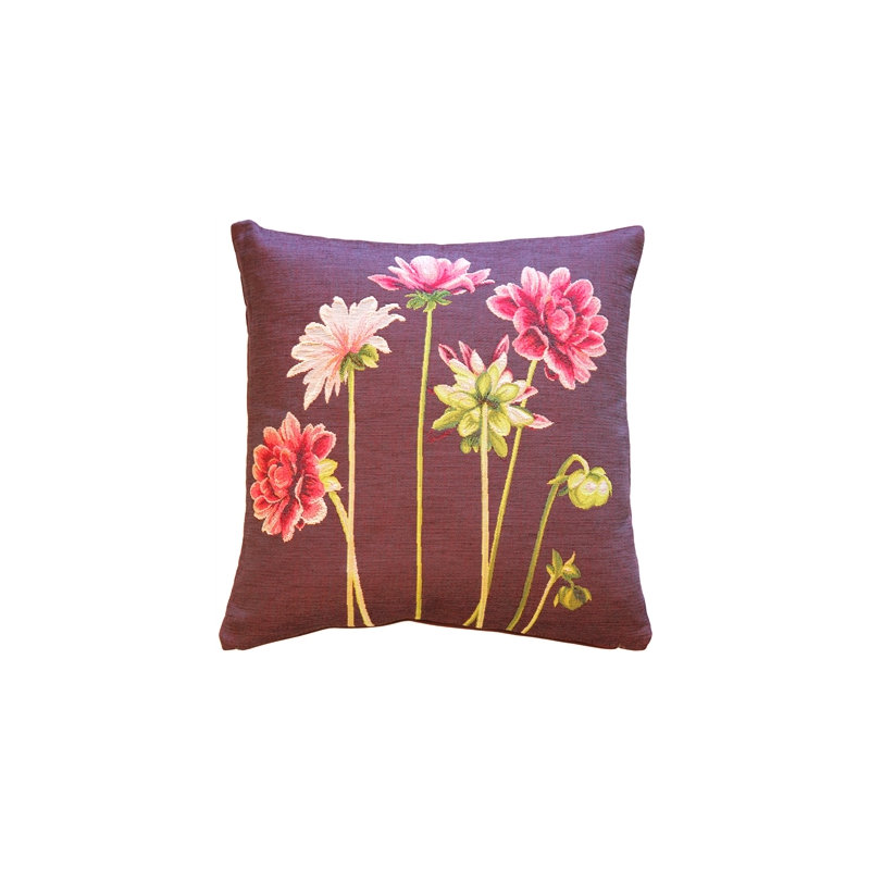Coussin Dahlias, Rose