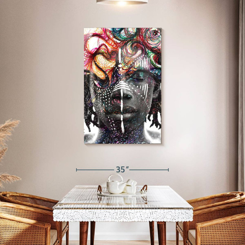 Leisha Paintography Man, 45" H x 30" W