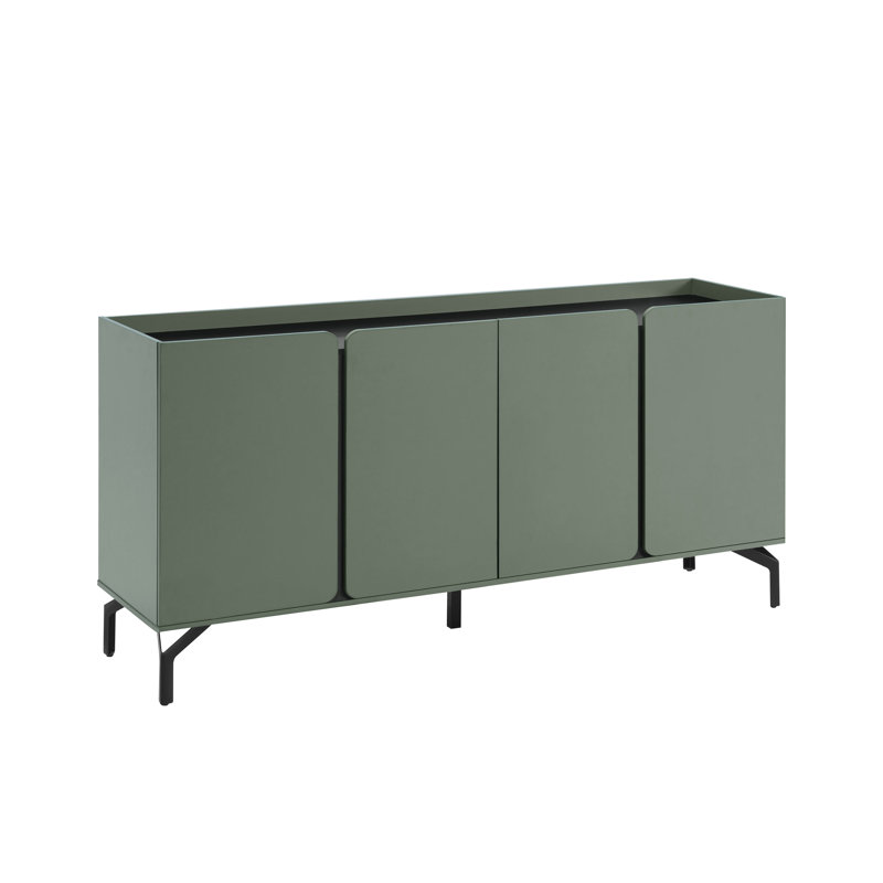 Tallie 60" Sideboard with 4 Cabinets, Sage Green