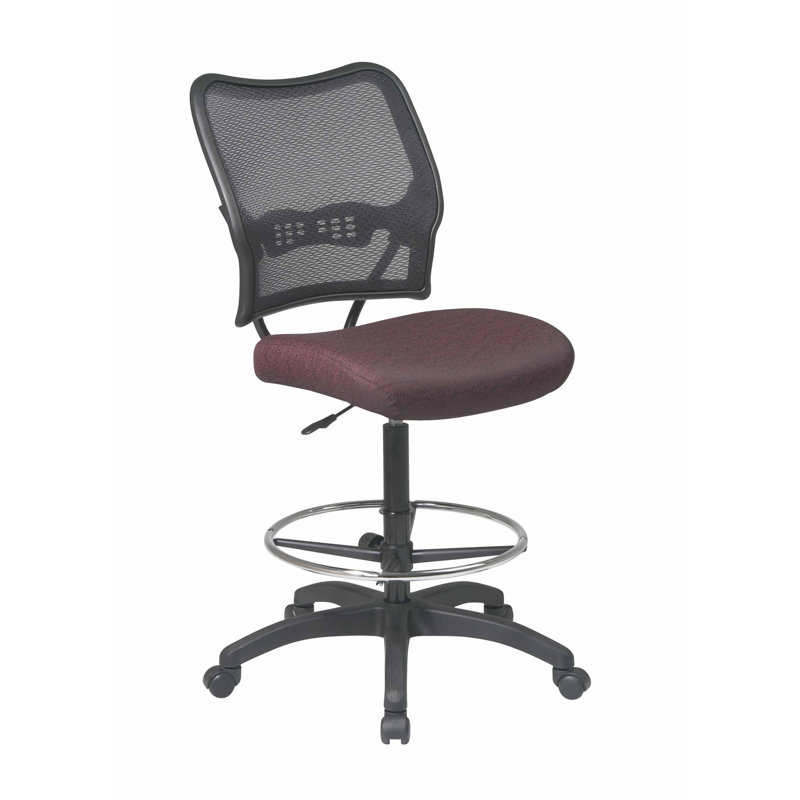 Pascarella Mesh Drafting Chair, Icon - Burgundy
