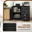 78cm Wide 5 -Drawer Mobile File Cabinet
