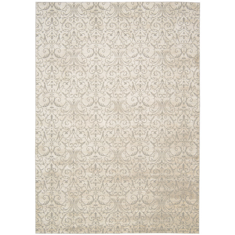 Hyeon Viscose Abstract Indoor Rug