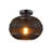 Stultz Rattan Semi Flush Mount