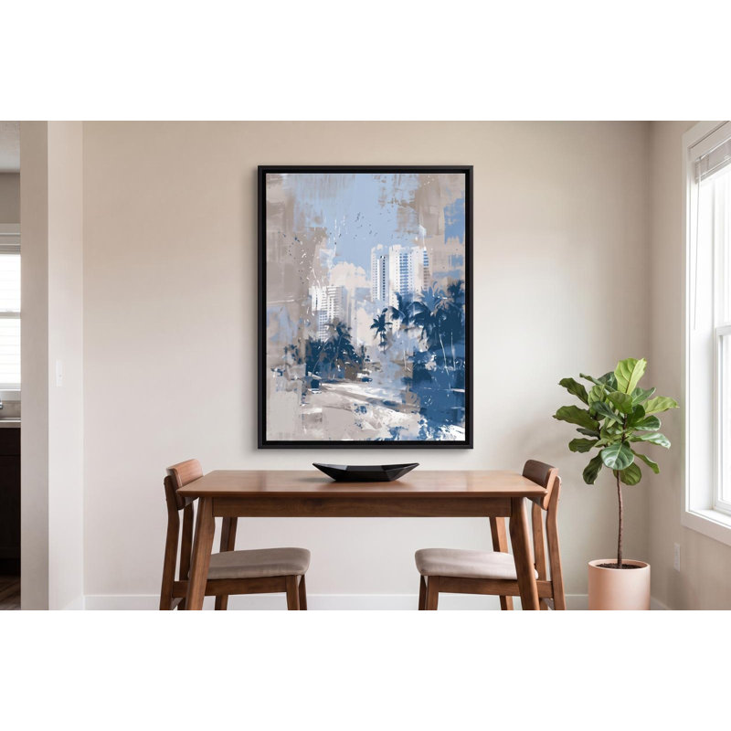 Miami in Blue, 22" H x 29" W