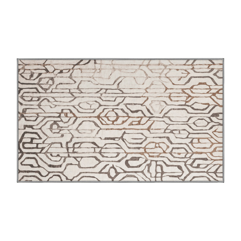 Tapis gris lavable à la machine, Tapis de couloir 2 pi x 5 pi