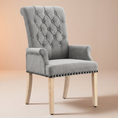 Amdad 41'' H Tufted Upholstered Parsons Chair