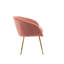 Fauteuil rembourré en velours-1951960892