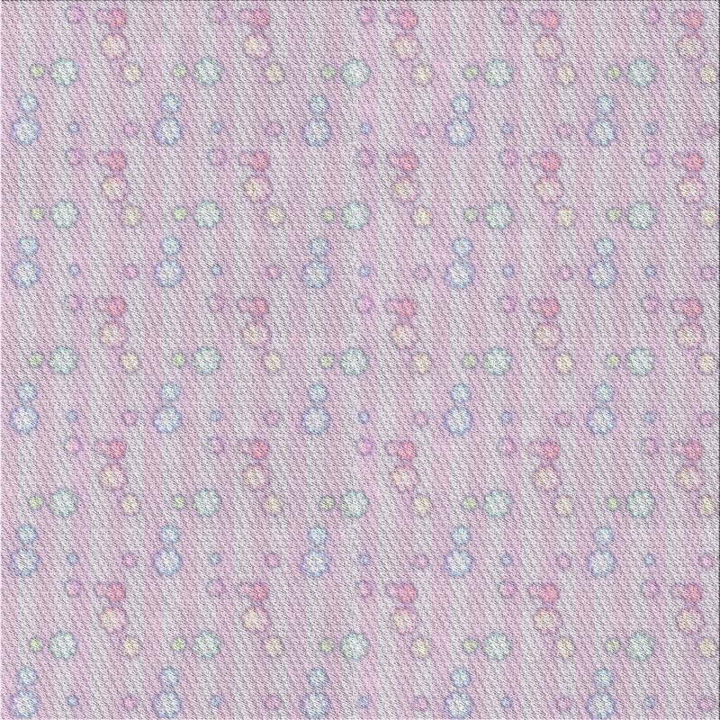 Tapis rose pâle tissé à la machine, Carré 7 pi