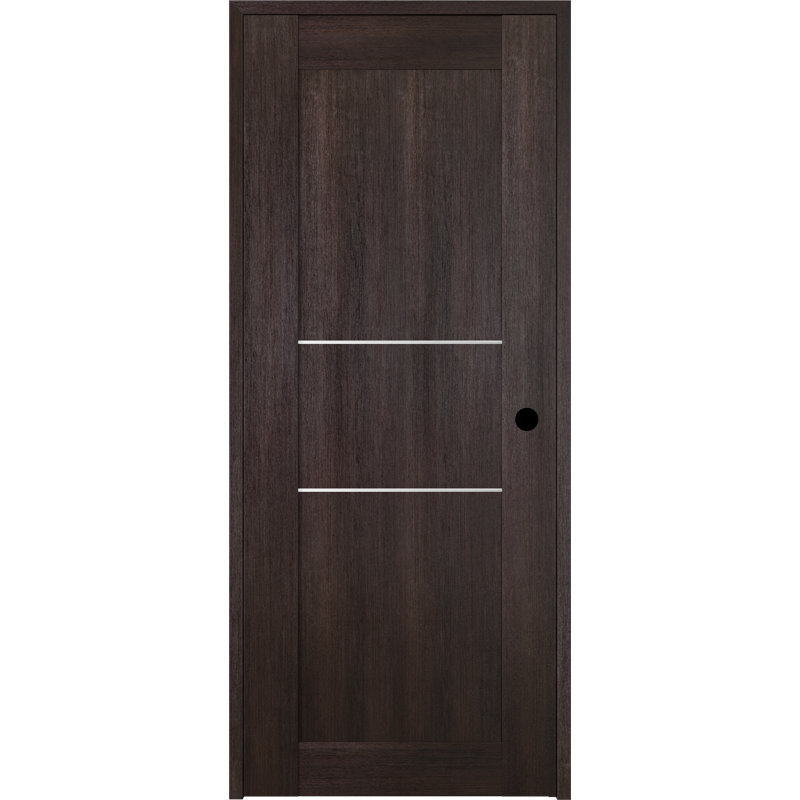 Porte pré-suspendue en bois manufacturé Avon 07 2H DIY-FRIENDLY, 29,75 po x 79,37 po, Chêne Veralinga, Gauche