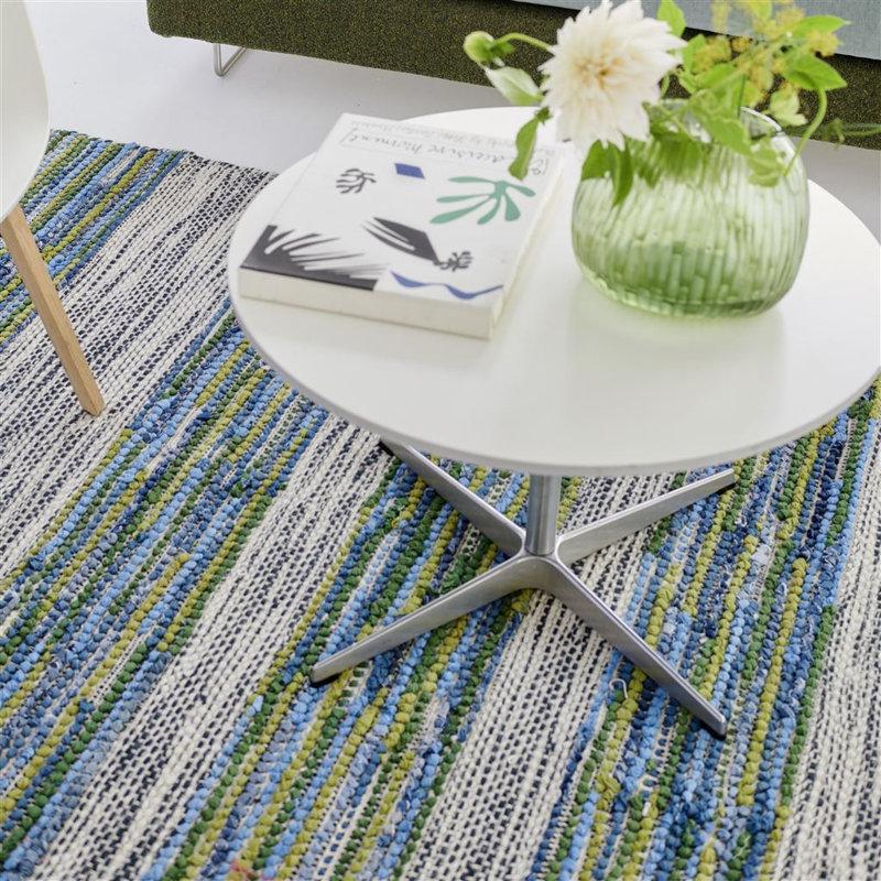 Zanshi Cobalt Rug, Rectangle 3'11" x 5'11"