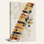 Art mural sur toile, planches de bois verticales et feuilles d'or-175635279