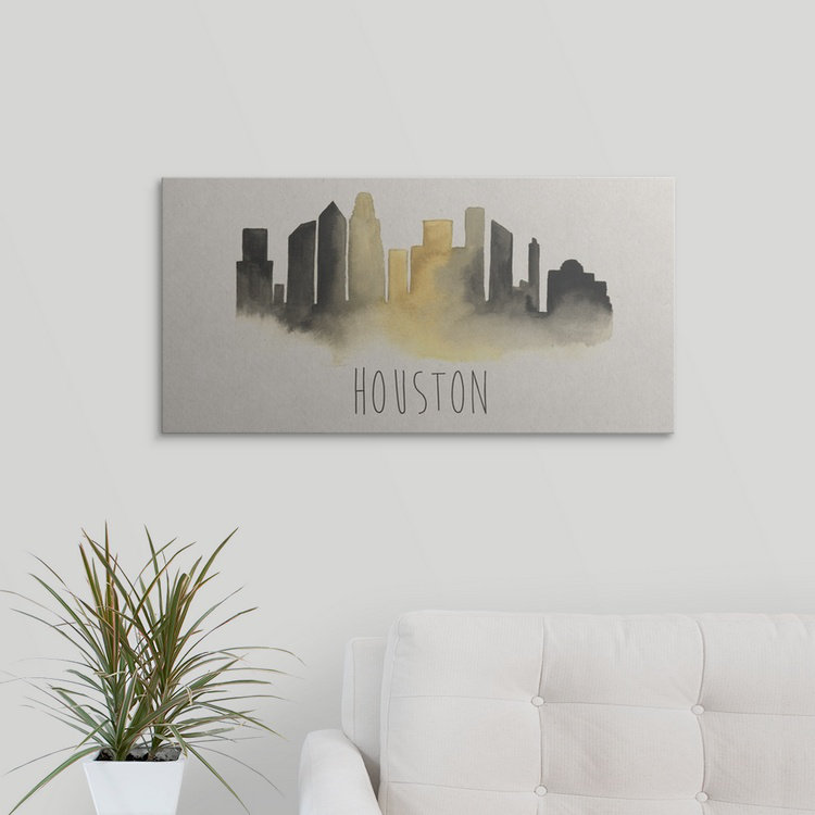 «City Silhouettes III», impression de Grace Popp, H 12 po x l 24 po x 1,5 po, Toile