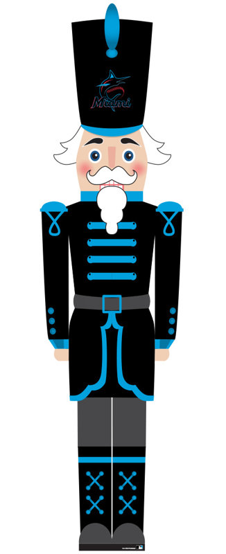 Miami Marlins 46" Nutcracker Leaner