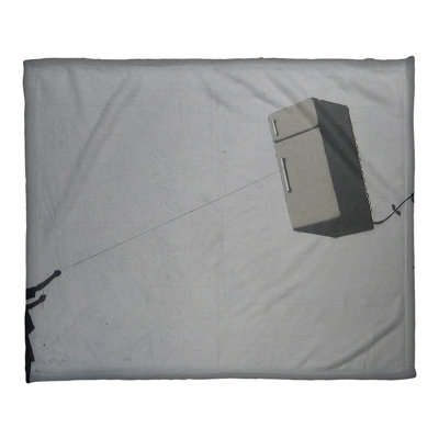 Banksy Sewn Throw Blanket