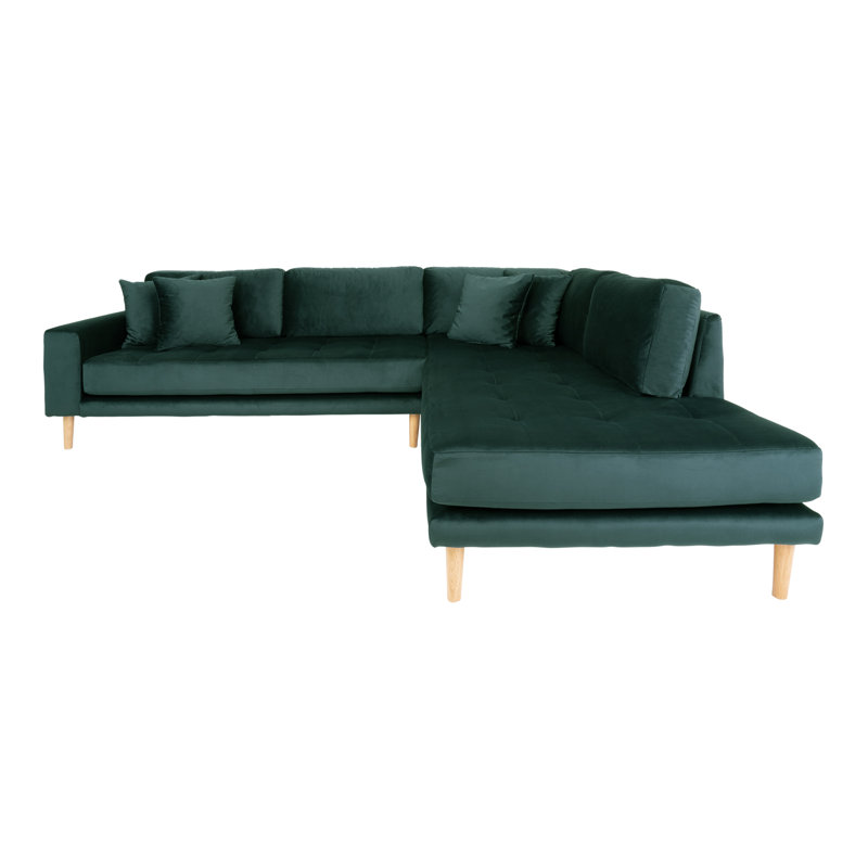 Eguntola 4 Seater Corner Sectional, Green, Right Hand Facing
